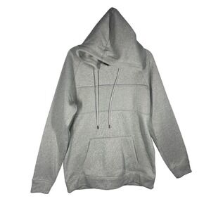 Caliville Grey Heathered Long Sleeve Hoodie Pullover Kangaroo Pocket Size L